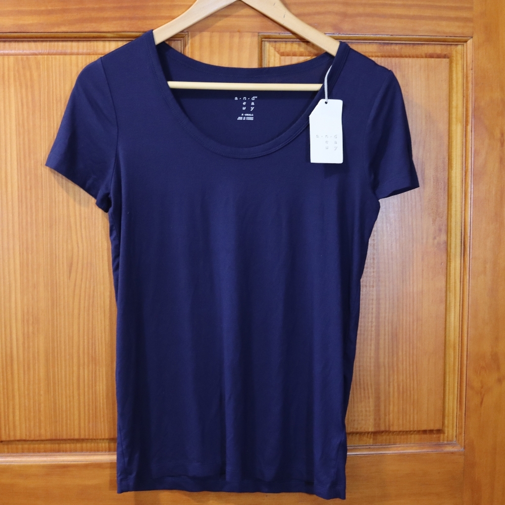 a new day Dark Blue Short Sleeve Tee XS